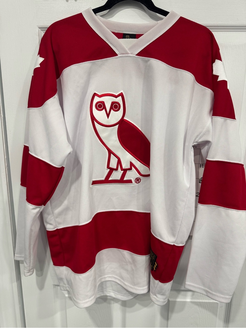 New - Authentic OVO Hockey Jersey - Red/White (M)
